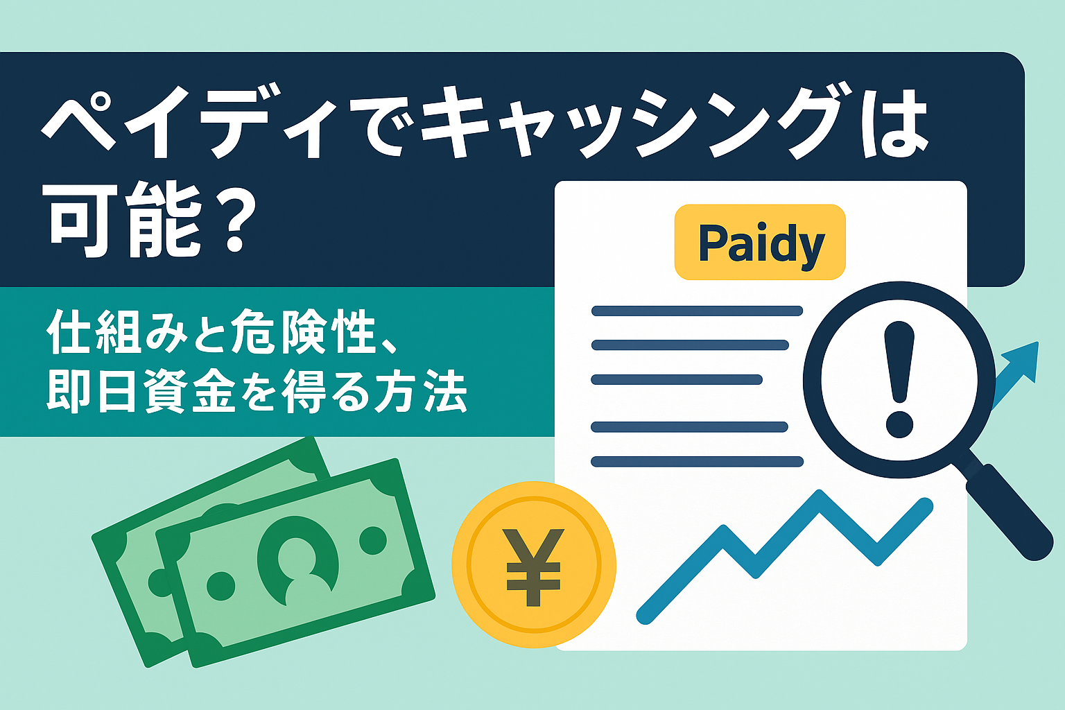 ペイディでキャッシングは可能？仕組みと危険性、即日資金を得る方法