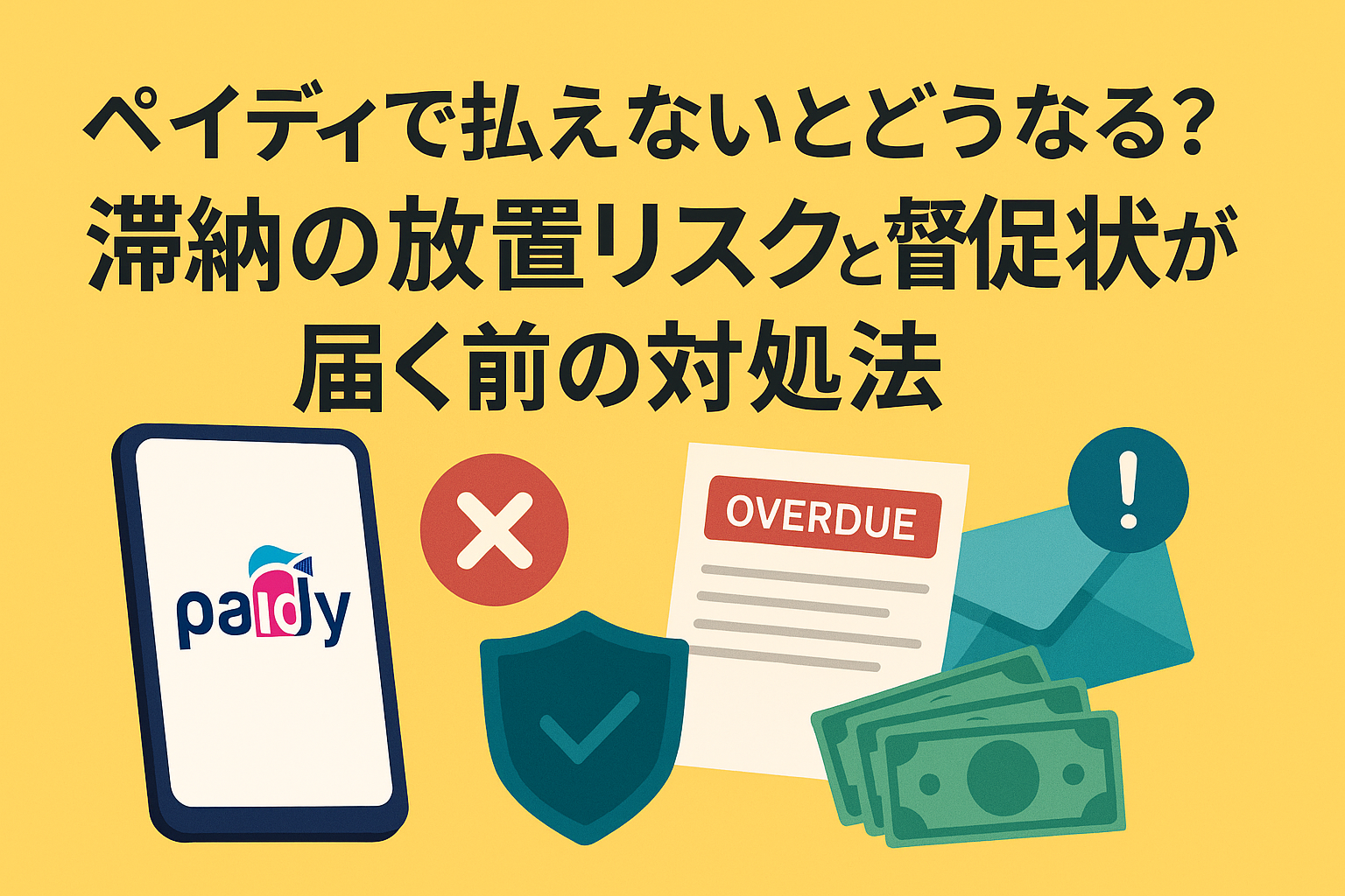 ペイディで払えないとどうなる？滞納の放置リスクと督促状が届く前の対処法