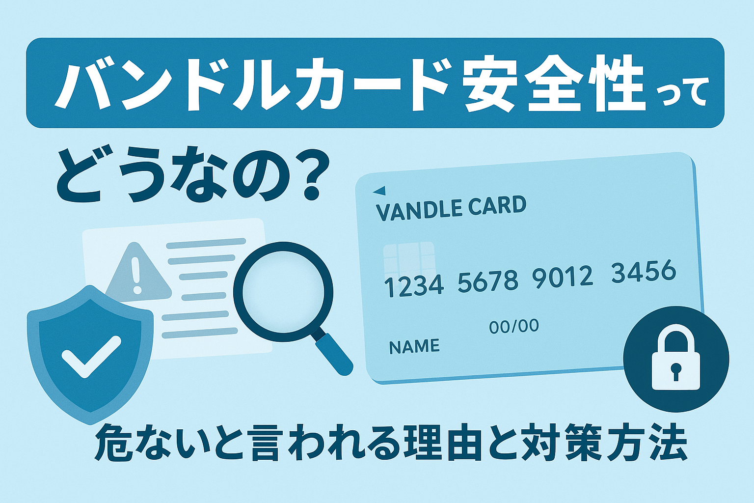 バンドルカードは安全性ってどうなの？危ないと言われる理由と対策方法