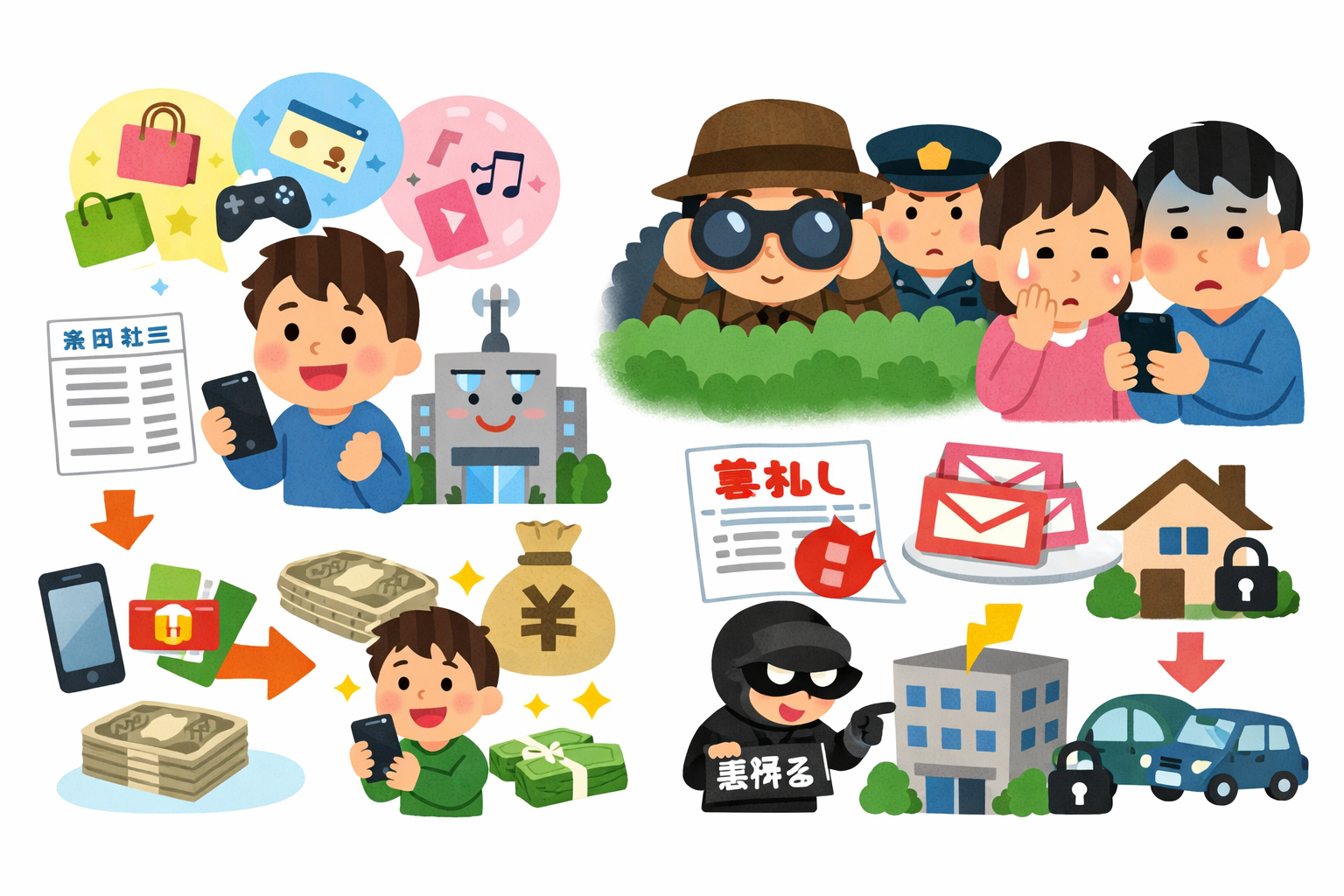 キャリア決済の現金化がバレる不安と規約・仕組みから判断軸を整理するイメージ