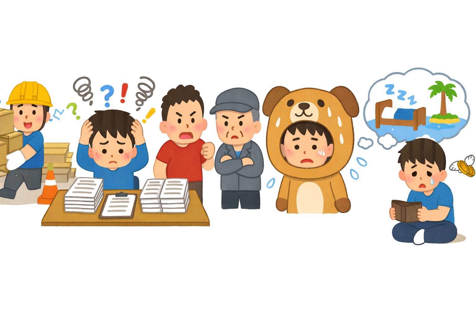 単発バイトがきつい理由と負担を減らす判断軸を整理するイメージ