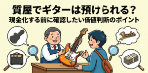 質屋でギターは預けられる？現金化する前に確認したい価値判断のポイント