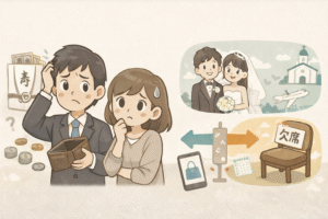 結婚式のご祝儀がきついと感じたら？金額調整はしていい？出席か欠席か迷ったときの考え方
